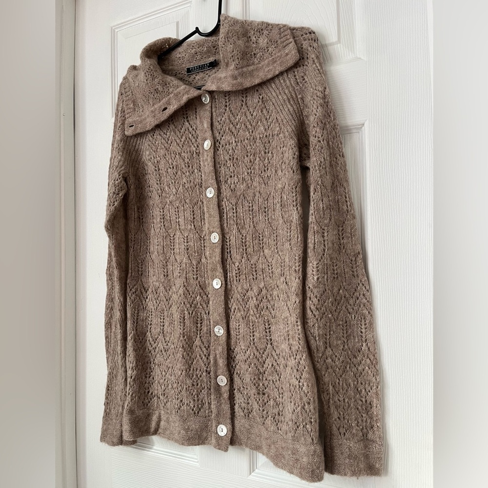 Peruvian Connection Baby Alpaca Campfield Knit Cardigan XS - Picture 7 of 7